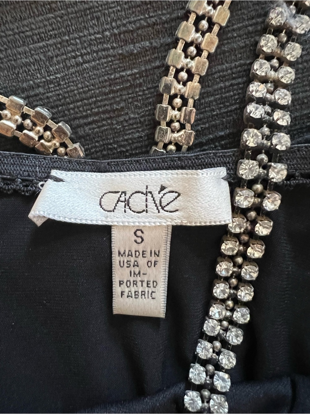Cache Black Rhinestone-Embellished Top - Picture 6 of 8